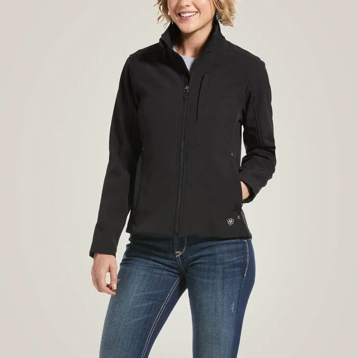 Women Jackets and Vests Ariat Softshell Jacket Black