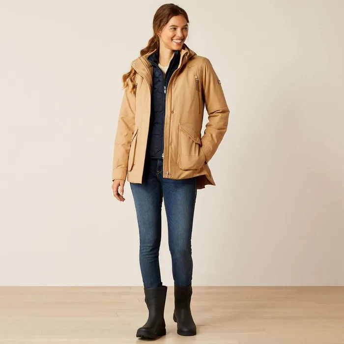 Women Jackets and Vests Ariat Sterling Waterproof Insulated Parka Tannin