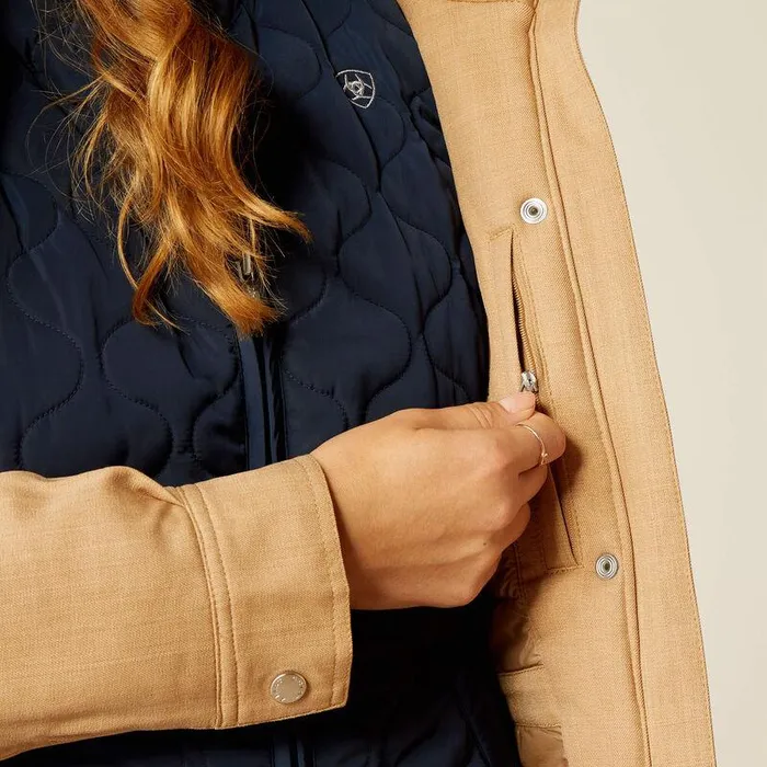 Women Jackets and Vests Ariat Sterling Waterproof Insulated Parka Tannin