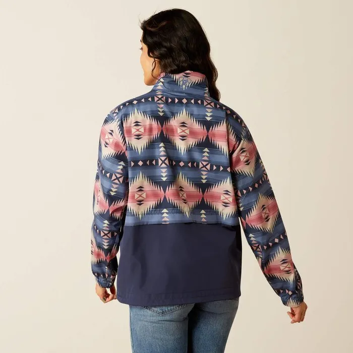 Women Jackets and Vests Ariat Whisper Pullover Jacket Grey Print Women Jackets and Vests Ariat Whisper Pullover Jacket Grey Print