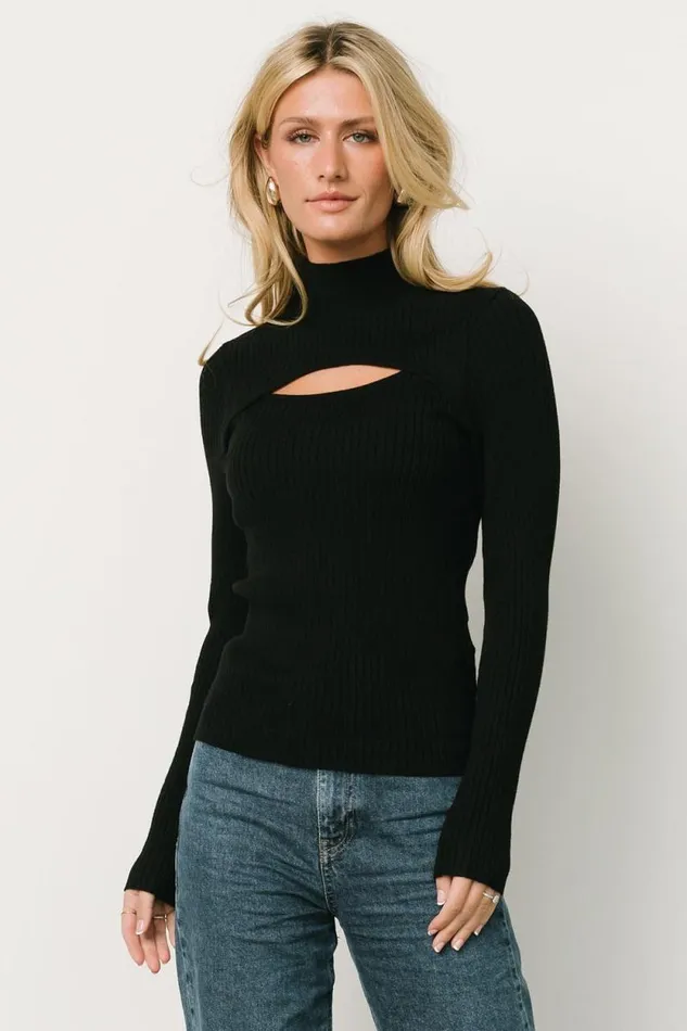 Women Jamie Cut Out Top Black Baltic Born Blouses and Shirts