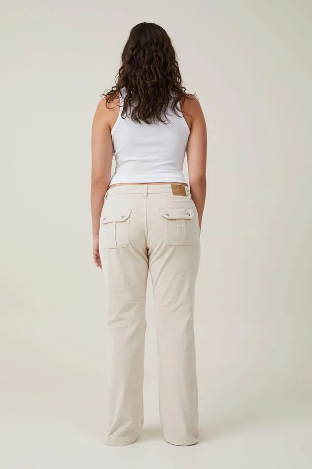 Women Jeans Cotton On Cord Stretch Bootcut Flare Jean Porcelainutility