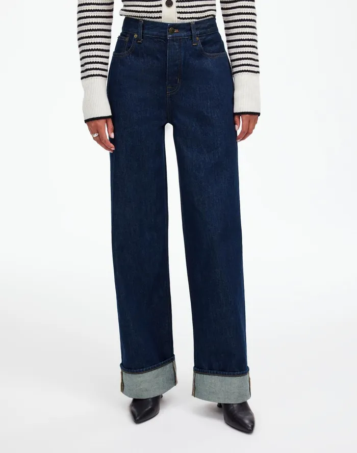Women Jeans Madewell LowSlung Baggy Jeans Rinse Wash