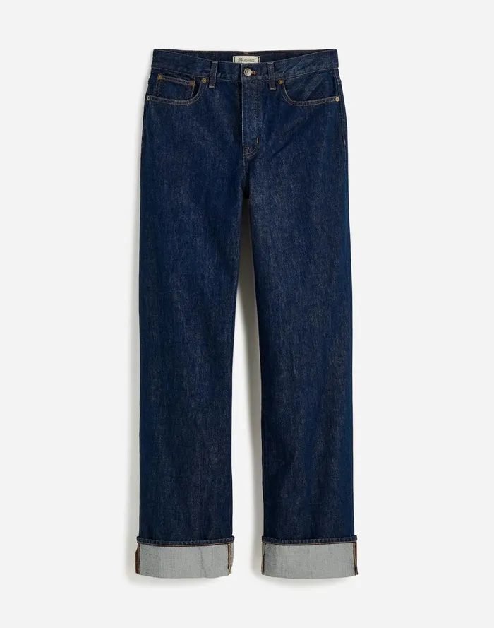 Women Jeans Madewell LowSlung Baggy Jeans Rinse Wash