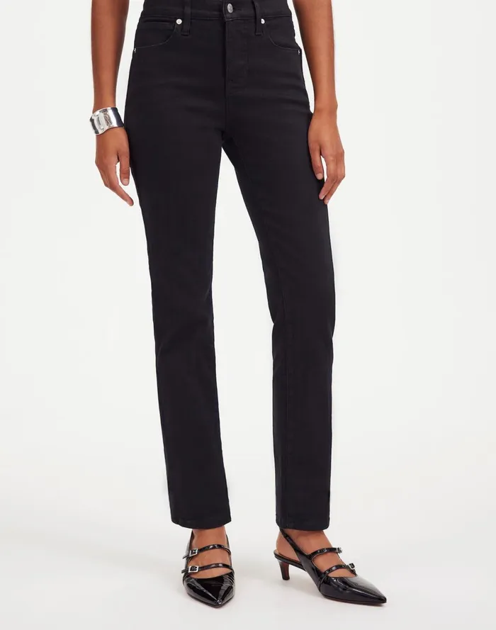 Women Jeans Madewell Stovepipe Jeans Black Rinse Wash