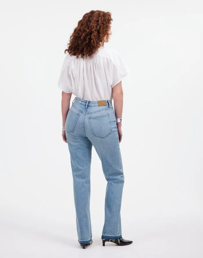 Women Jeans Madewell The Curvy 03990s Straight MidRise Jean In Barbosa Wash Barbosa Wash
