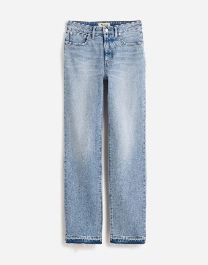 Women Jeans Madewell The Curvy 03990s Straight MidRise Jean In Barbosa Wash Barbosa Wash