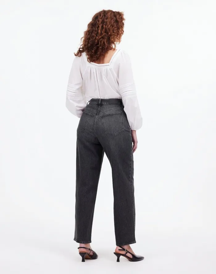 Women Jeans Madewell The Curvy Perfect Vintage WideLeg Crop Jean Robles Wash