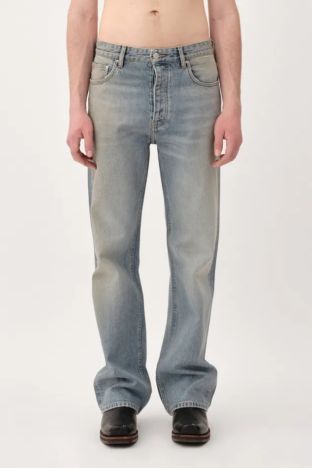 Women Jeans Wonhundred Genoa Coated Denim 8211 Coated Blue