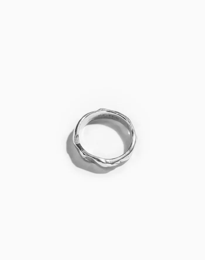 Women Jewelry Madewell Iris 1956 Jewelry Flow Band Ring Silver