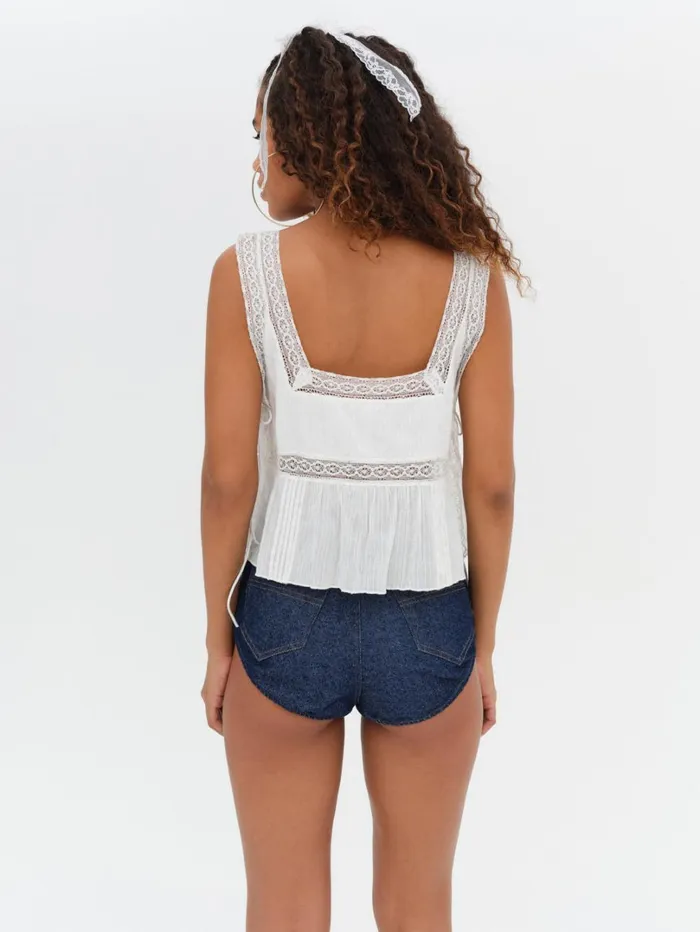 Women Jolene Embroidered Top White For Love and Lemons Tops Women Jolene Embroidered Top White For Love and Lemons Tops