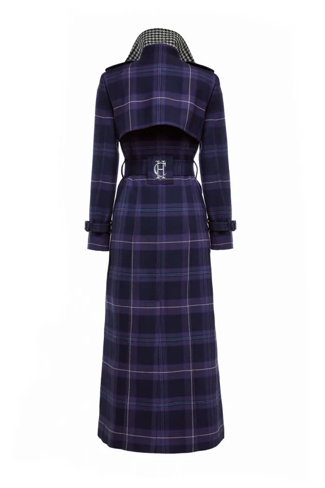 Women Jubilee Full Length Marlborough Trench Jubilee Tartan Holland Cooper Coats