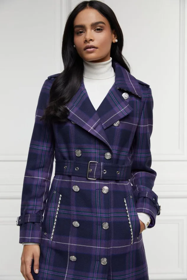 Women Jubilee Full Length Marlborough Trench Jubilee Tartan Holland Cooper Coats