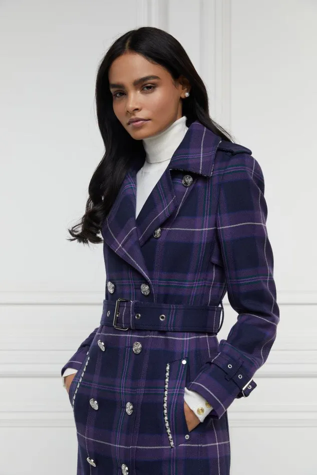 Women Jubilee Full Length Marlborough Trench Jubilee Tartan Holland Cooper Coats