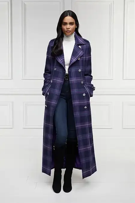 Women Jubilee Full Length Marlborough Trench Jubilee Tartan Holland Cooper Coats