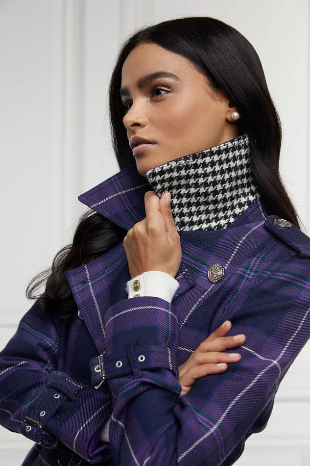 Women Jubilee Full Length Marlborough Trench Jubilee Tartan Holland Cooper Coats