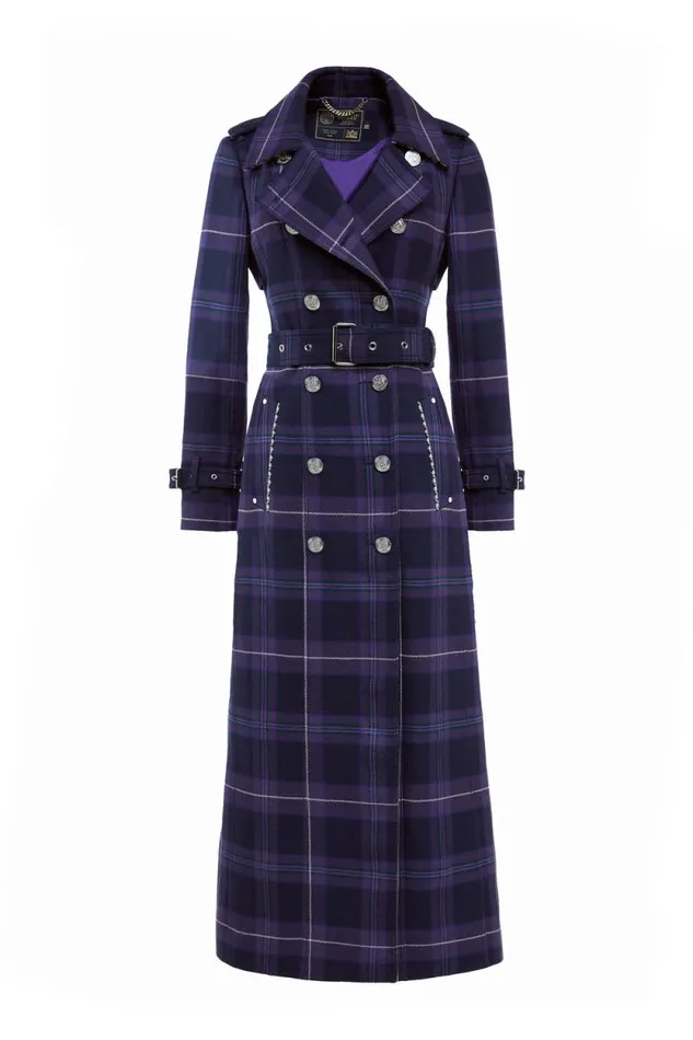 Women Jubilee Full Length Marlborough Trench Jubilee Tartan Holland Cooper Coats