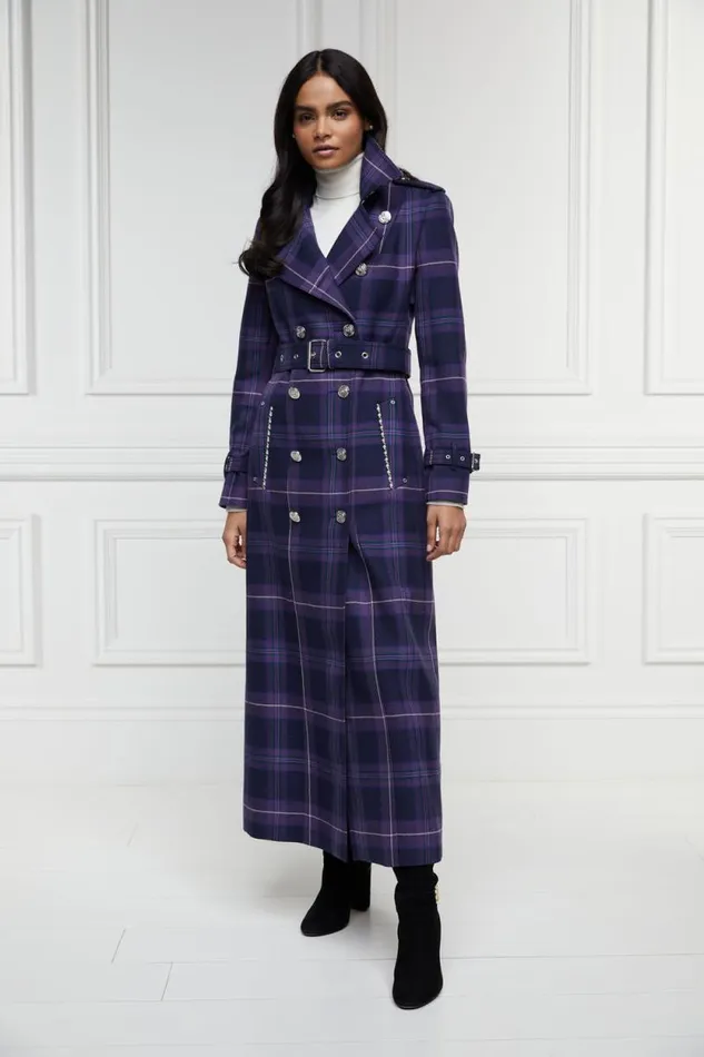 Women Jubilee Full Length Marlborough Trench Jubilee Tartan Holland Cooper Coats