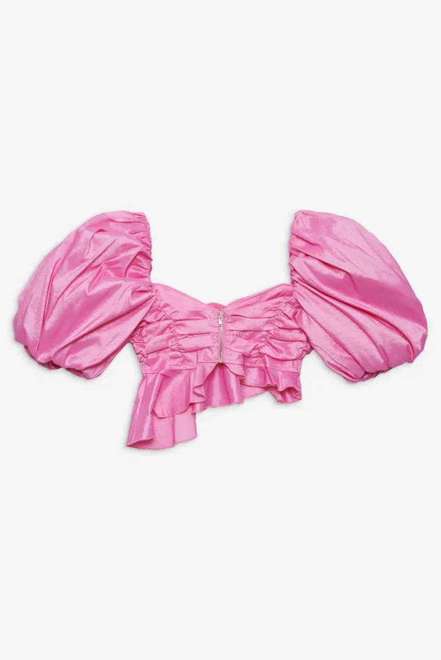 Women Judith Crop Blouse Pink For Love and Lemons Tops Women Judith Crop Blouse Pink For Love and Lemons Tops