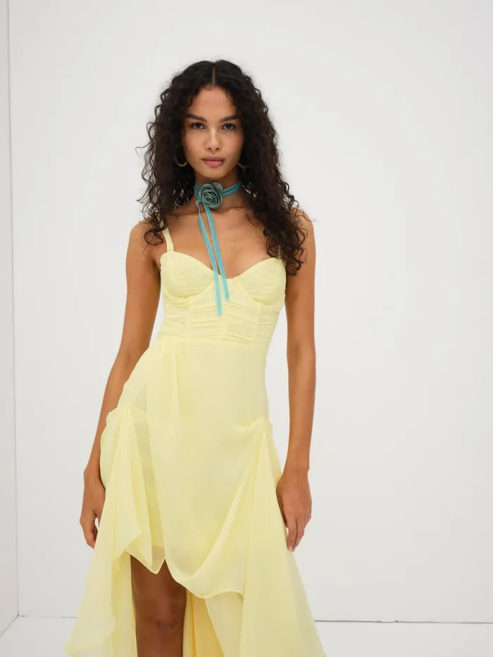 Women June Maxi Dress Yellow For Love and Lemons Dresses Women June Maxi Dress Yellow For Love and Lemons Dresses