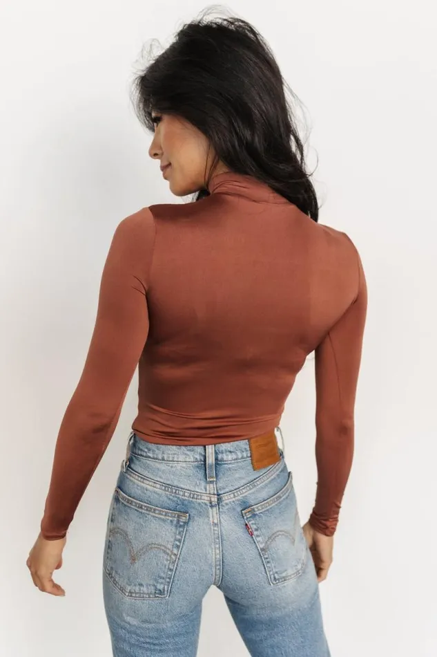 Women Juni Turtleneck Dusty Brick Baltic Born Blouses and Shirts Women Juni Turtleneck Dusty Brick Baltic Born Blouses and Shirts