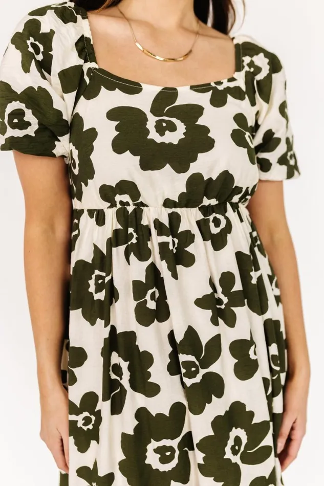 Women Kasey Maxi Dress Olive Ivory Print Baltic Born Maxi Dresses Women Kasey Maxi Dress Olive Ivory Print Baltic Born Maxi Dresses