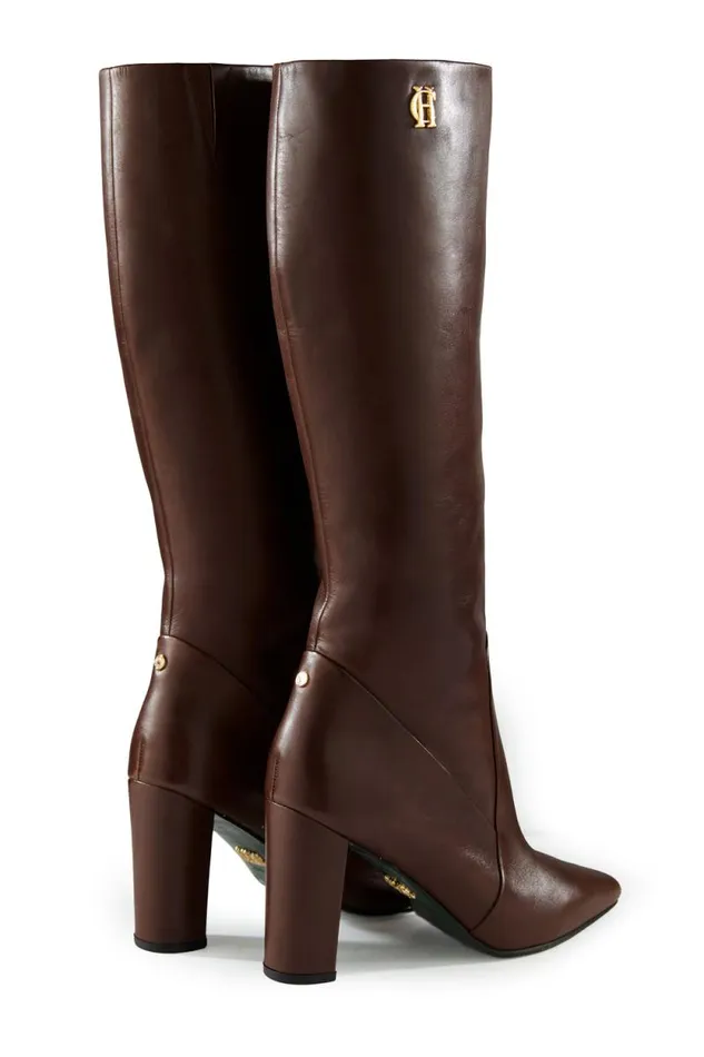 Women Kensington Knee Boot Chocolate Holland Cooper Boots Women Kensington Knee Boot Chocolate Holland Cooper Boots