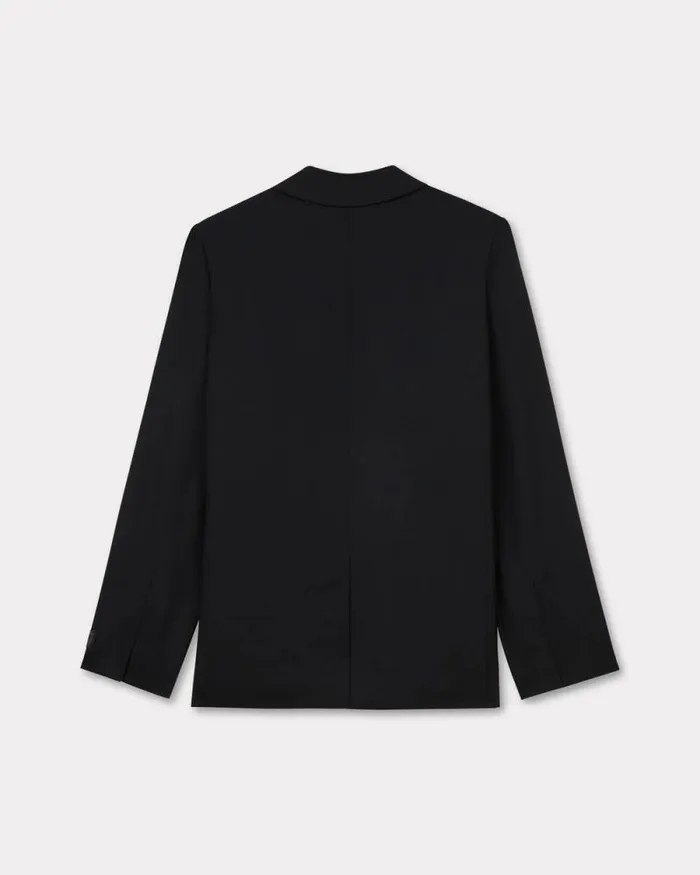 Women Kimono Blazer In Virgin Wool Black Kenzo Jackets And Coats