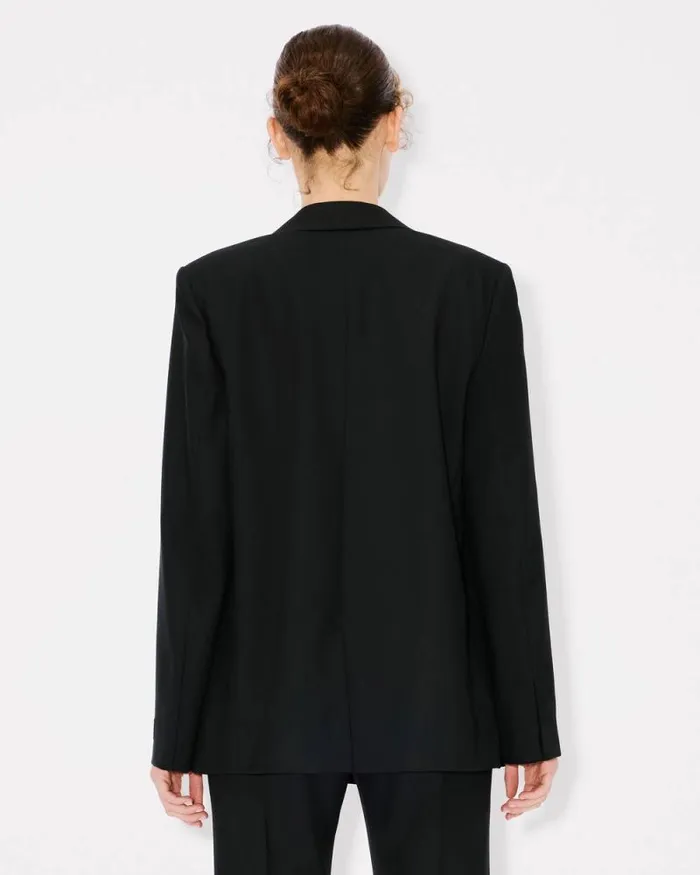 Women Kimono Blazer In Virgin Wool Black Kenzo Jackets And Coats