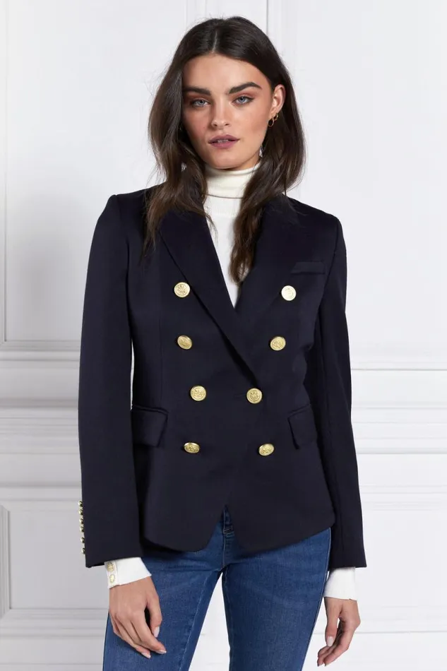 Women Knightsbridge Blazer Navy Barathea Holland Cooper Tailoring