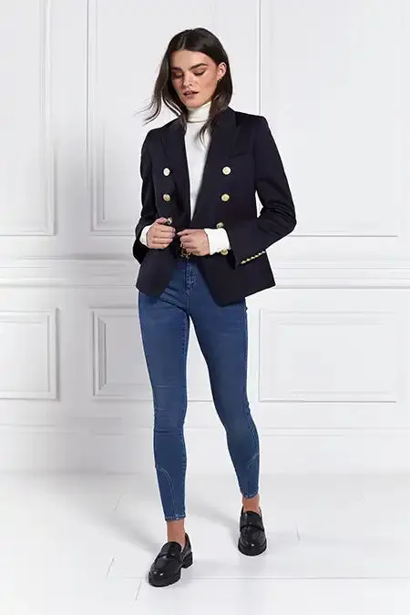 Women Knightsbridge Blazer Navy Barathea Holland Cooper Tailoring