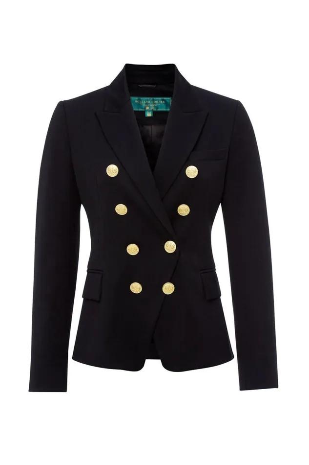 Women Knightsbridge Blazer Navy Barathea Holland Cooper Tailoring