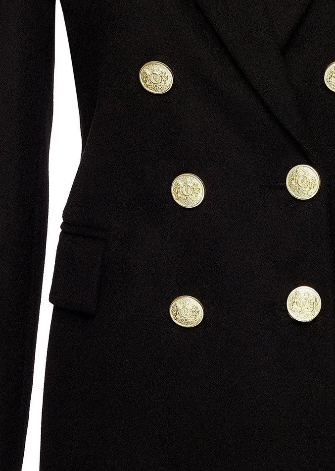 Women Knightsbridge Coat Black Holland Cooper Tailoring