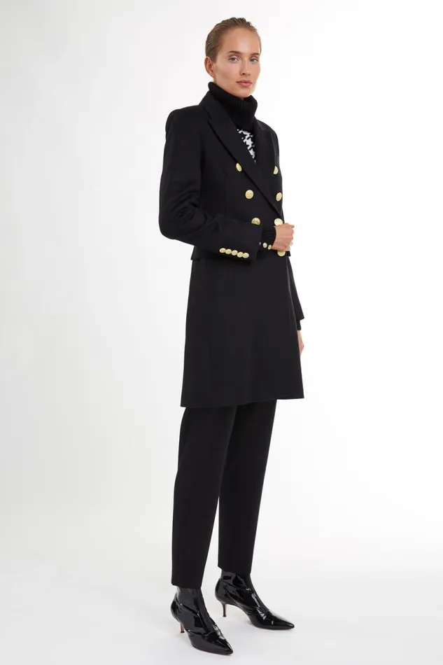 Women Knightsbridge Coat Black Holland Cooper Tailoring