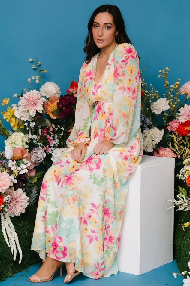 Women Lancaster Maxi Dress Ivory Multi Floral Baltic Born Maxi Dresses Women Lancaster Maxi Dress Ivory Multi Floral Baltic Born Maxi Dresses