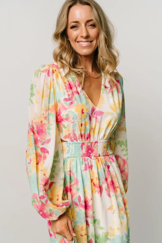 Women Lancaster Maxi Dress Ivory Multi Floral Baltic Born Maxi Dresses Women Lancaster Maxi Dress Ivory Multi Floral Baltic Born Maxi Dresses