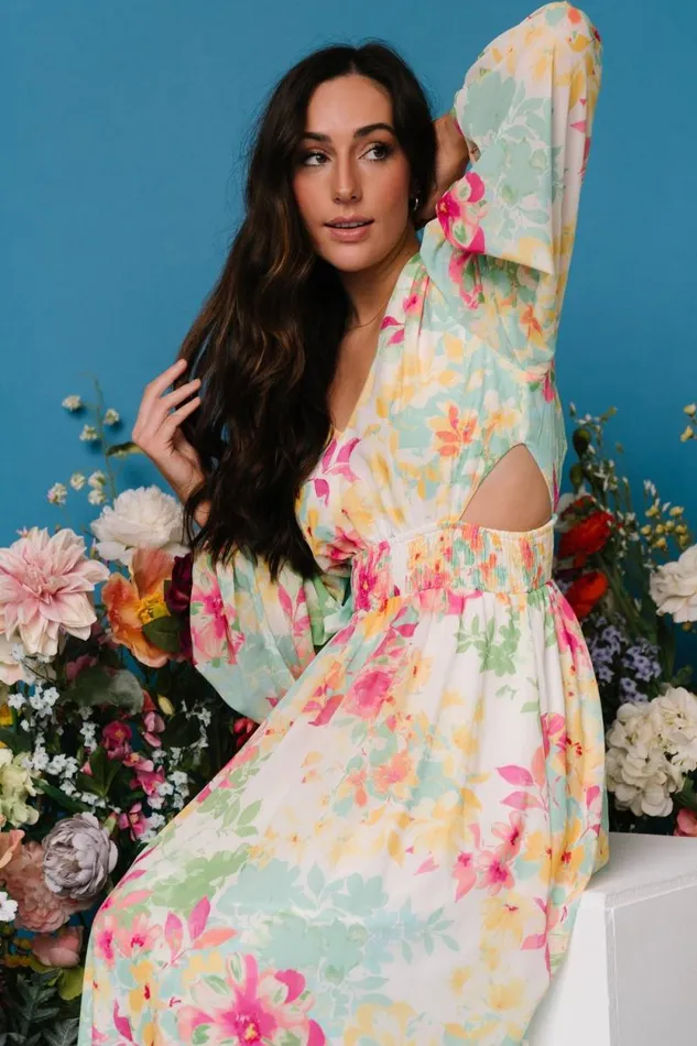 Women Lancaster Maxi Dress Ivory Multi Floral Baltic Born Maxi Dresses Women Lancaster Maxi Dress Ivory Multi Floral Baltic Born Maxi Dresses
