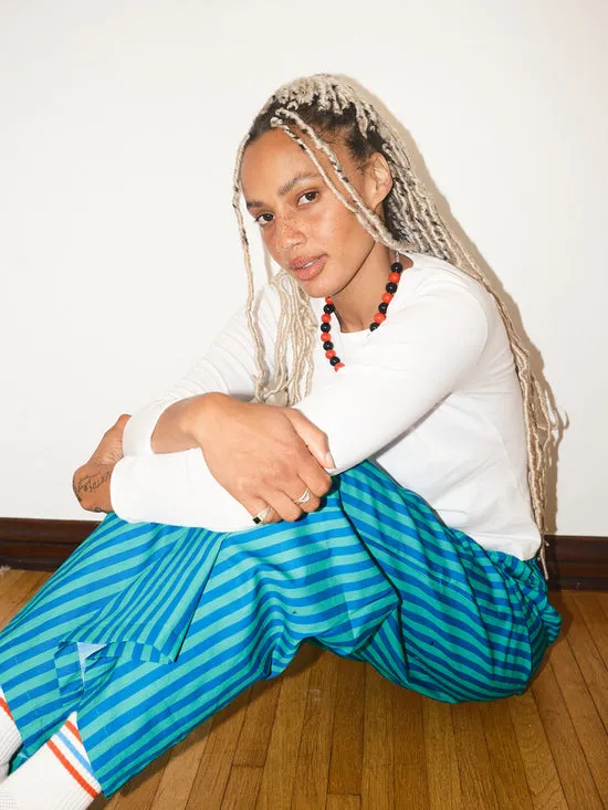 Women Lisa Says Gah Gabrielle Pants Blue U0026 Green Bottoms
