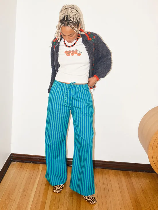 Women Lisa Says Gah Gabrielle Pants Blue U0026 Green Bottoms