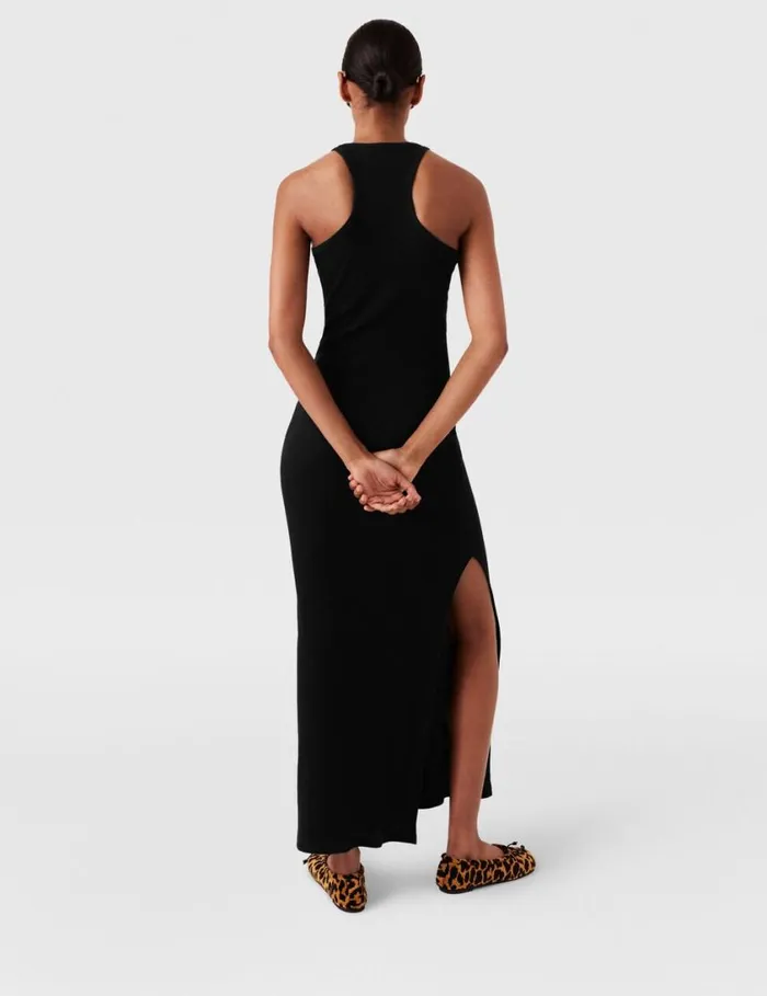 Women Logo Chain Midi Dress Black Stella McCartney Dresses