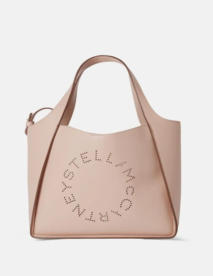 Women Logo Crossbody Tote Bag Blush Stella McCartney TopHandle Bags