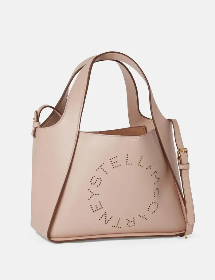 Women Logo Crossbody Tote Bag Blush Stella McCartney TopHandle Bags