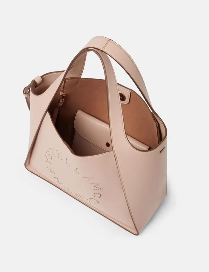 Women Logo Crossbody Tote Bag Blush Stella McCartney TopHandle Bags
