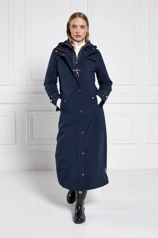 Women Longline Training Coat Ink Navy Holland Cooper Coats