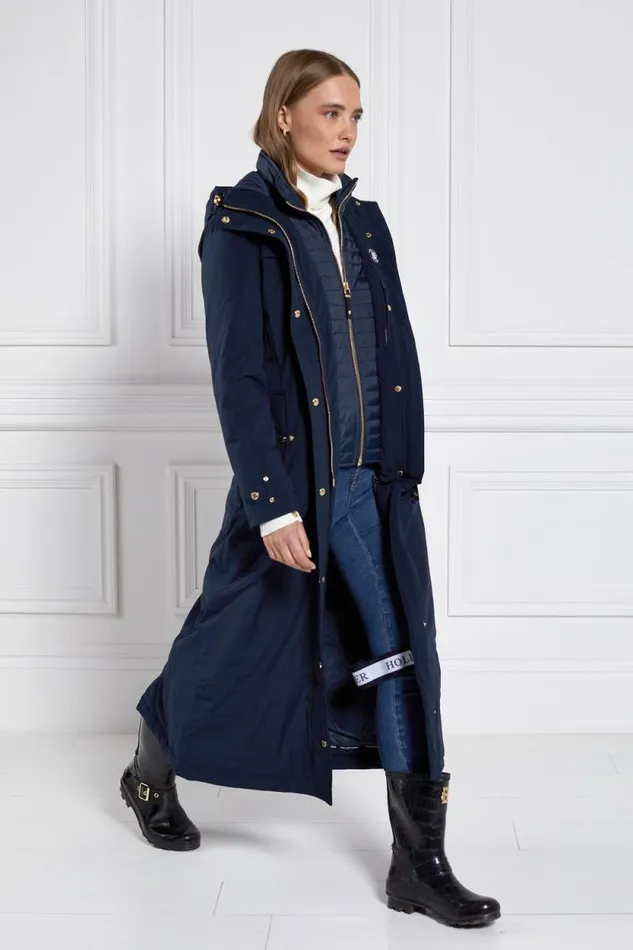 Women Longline Training Coat Ink Navy Holland Cooper Coats Women Longline Training Coat Ink Navy Holland Cooper Coats