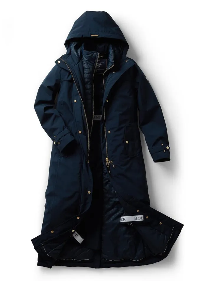 Women Longline Training Coat Ink Navy Holland Cooper Coats Women Longline Training Coat Ink Navy Holland Cooper Coats