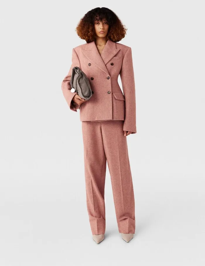 Women LowRise StraightLeg Trousers Dusty Pink Stella McCartney Tailoring