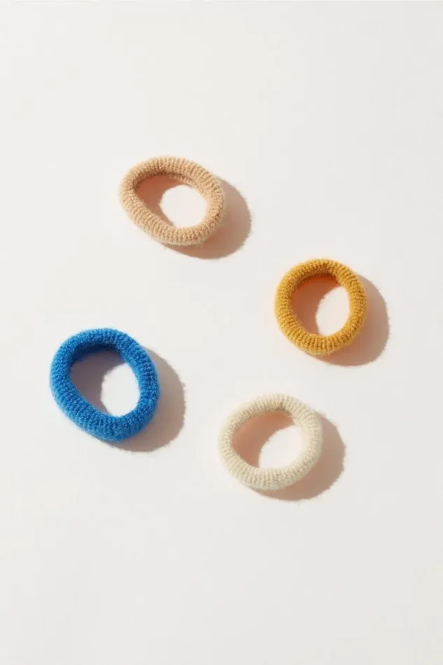 Women Lucky Brand Hair Accessories Soft Scrunchie Set Multi