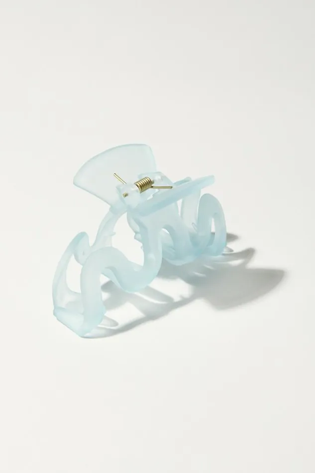 Women Lucky Brand Hair Accessories Wavy Claw Light Blue