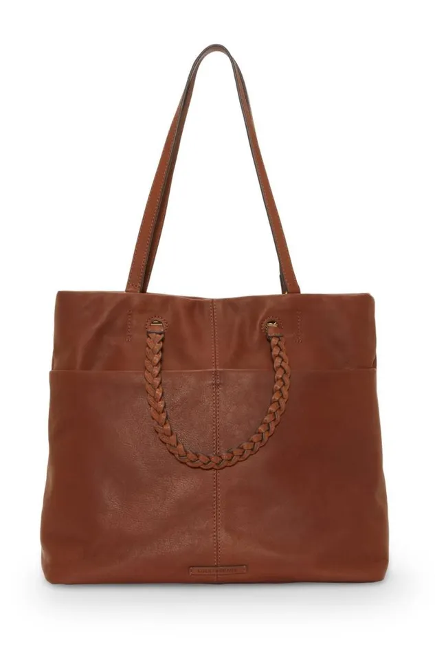 Women Lucky Brand Handbags Jema Tote Bag Whiskey Wash